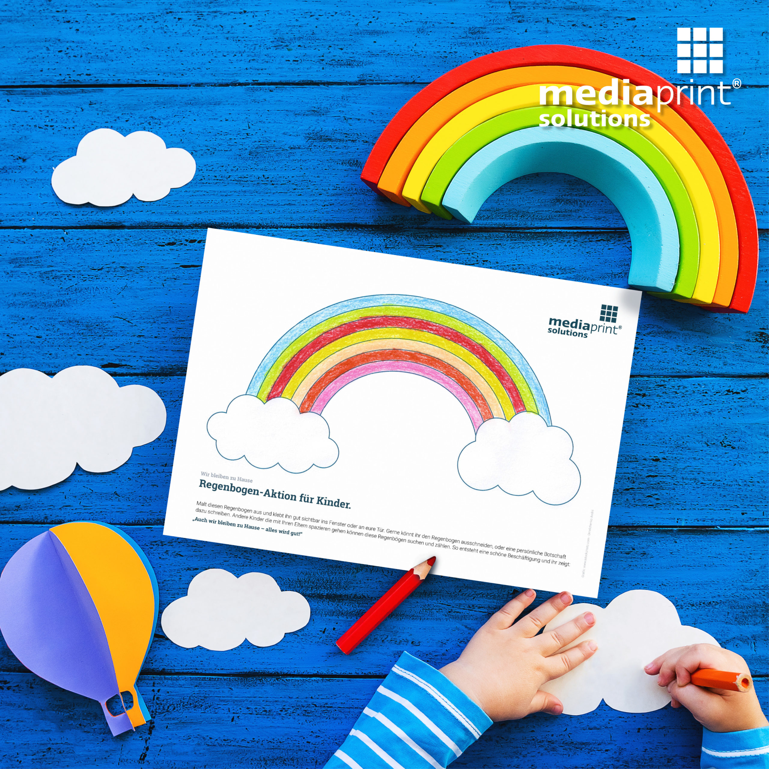 Kinder Malen Regenbogen Mediaprint Solutions Gmbh